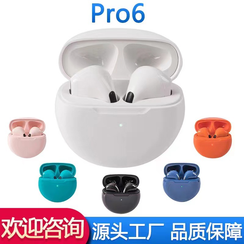 Pro4 Auriculares Bluetooth de cuarta generación pro6 Reducción de ruido renombrado posicionamiento inalámbrico tws Auriculares Bluetooth mini pro5 J6