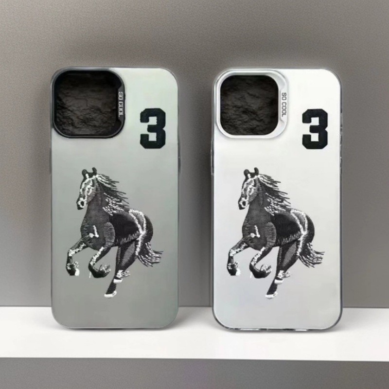 Shockproof Phone Case For Iphone 16 15 14 13 Pro Max War Horse Style_voghion.com