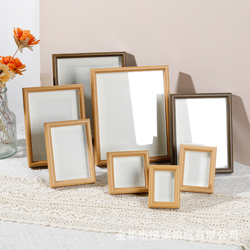(New Product) Pvc Hollow 1.2 Glass Photo Frame Mini High-Value New Niche Design Tabletop Wall Hanging Factory Wholesale
