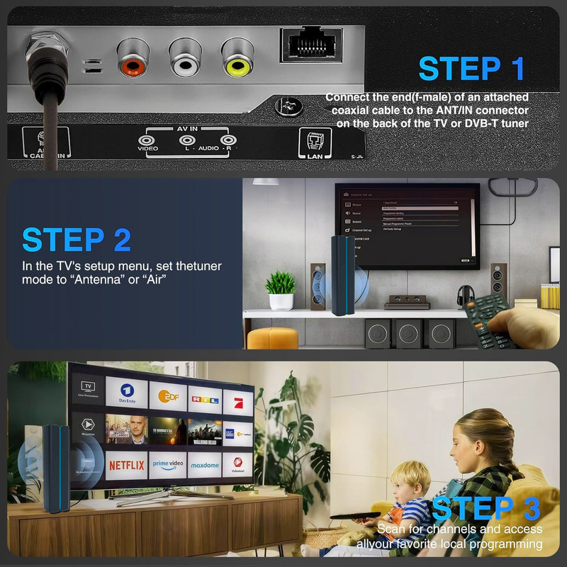 国境を越えた新しい TV アンテナ TV アンテナ ATSC 屋内および屋外の地上波 TV アンテナ プライベート モデル|undefined
