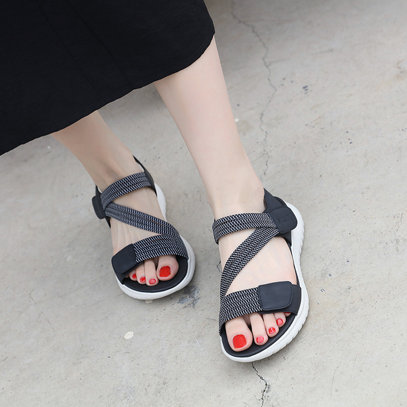 H1109 - A2 Amazonas 2025 verano nuevo producto sandalias ligeras de mujeres deportivas cómodas elásticas zapatillas frías de tamaño grande