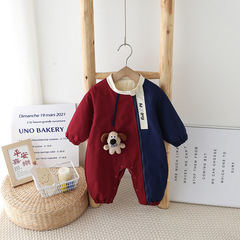 Baby clothes spring new baby cartoon cute onesie full moon birthday infant outdoor wear spring outfit