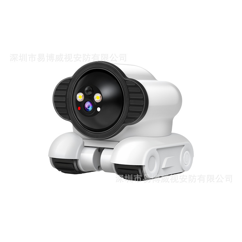 跨境爆款家用逗宠360度高清网线4g移动监控机器人车智能摄像头|undefined