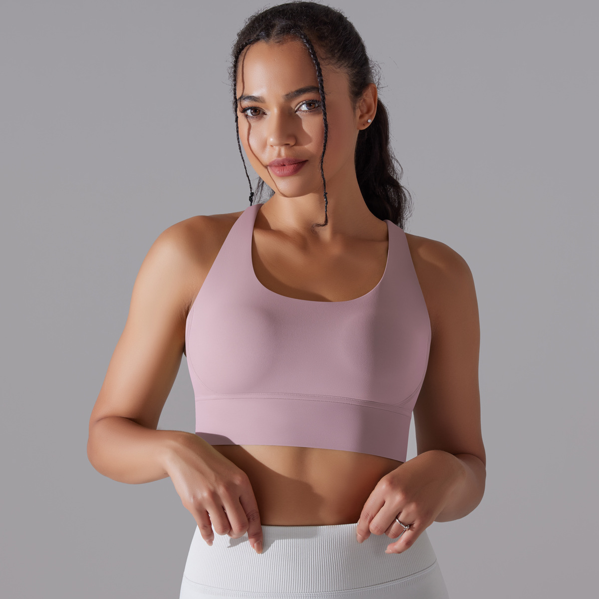 127g Weight Sleeveless Sleeve Length Nylon, Spandex Fabric Type Short Top Length Halter Crisscross Tank Tops Type Fitness, Yoga Occasion U Neck Neckline Solid Color Pattern Sports Style Sports Solid Color Nylon Spandex U Neck Active Tops Halter Crisscross Tank 47