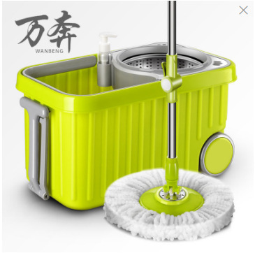Factory Direct double drive mop bucket wholesale rotating mop wheel bucket square bucket hand pressure mop new good mop