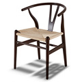 三朗北欧编藤实木餐椅家用靠背凳子民宿设计师酒店餐椅现代Y椅子