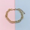 Fresh accessory, fashionable chain, metal bracelet, European style, simple and elegant design