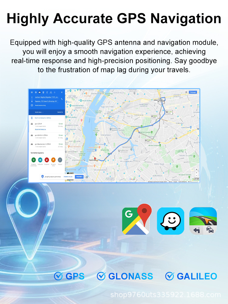 Cross-border 9inch 10inch Dingwei TS105 Android Universal Device 8+128G Reverse Camera Bluetooth MP5 Car Navigation
