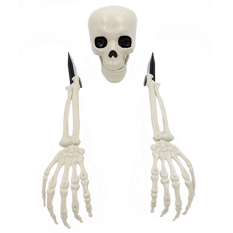 Esqueleto de Halloween esqueleto de tres piezas truco de simulación brazo esqueleto de escape accesorios de diseño
