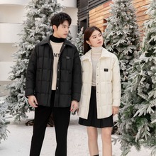 男女同款品牌鹅绒服新标98白鹅绒情侣休闲保暖外套直充0压羽绒服