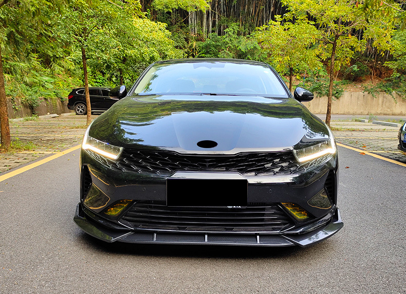 Suitable for 20-22 Kia K5 Modification Front Bumper Small Surround Front Lip Decoration Anti-Scratch Three-Piece Kit