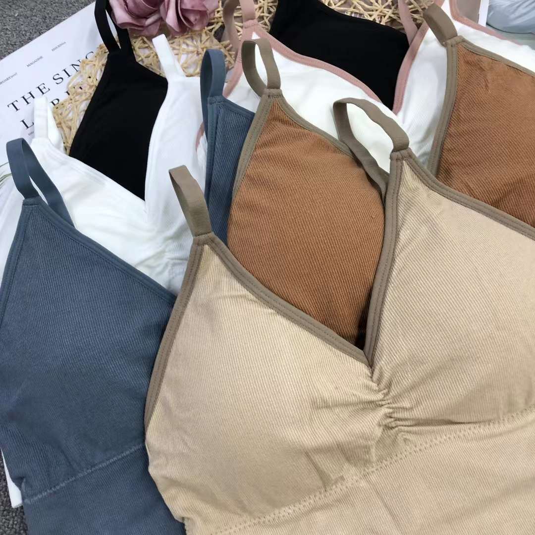 Nueva inconsútil alto elástico belleza de alta calidad las mujeres chaleco inalámbrico yoga sujetador ropa interior deportiva al por mayor