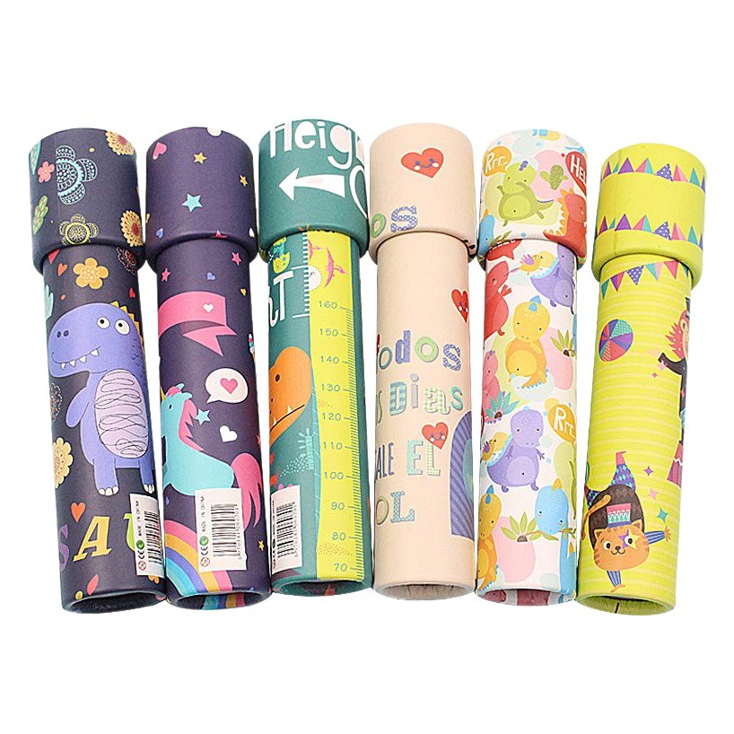 New Cartoon large rotating kaleidoscope Magic Magic variety landscape flower tube children kindergarten toys