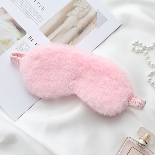Wholesale eye mask cute plush ice compress hot compress sleeping eye mask breathable nap silk shading manufacturer summer