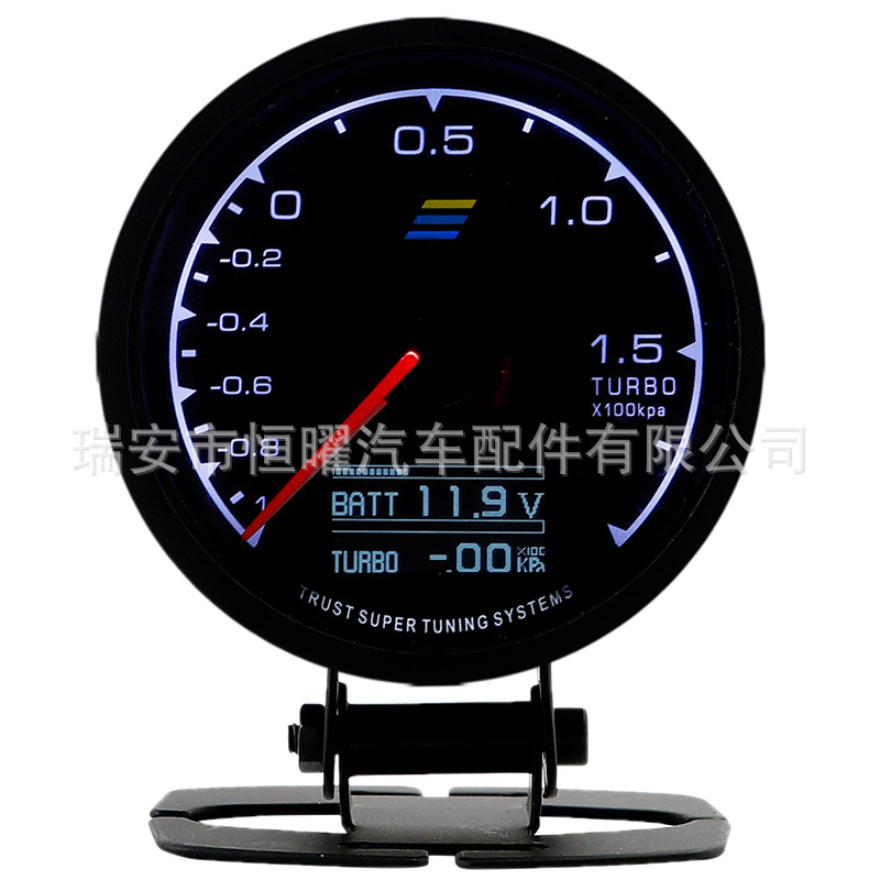 Car Modification Instrument Greddi Water Temperature, Engine Speed, Oil Pressure, Turbocharger Voltage, Vacuum, and Exhaust Temperature Multifunctional Vehicle Gauge