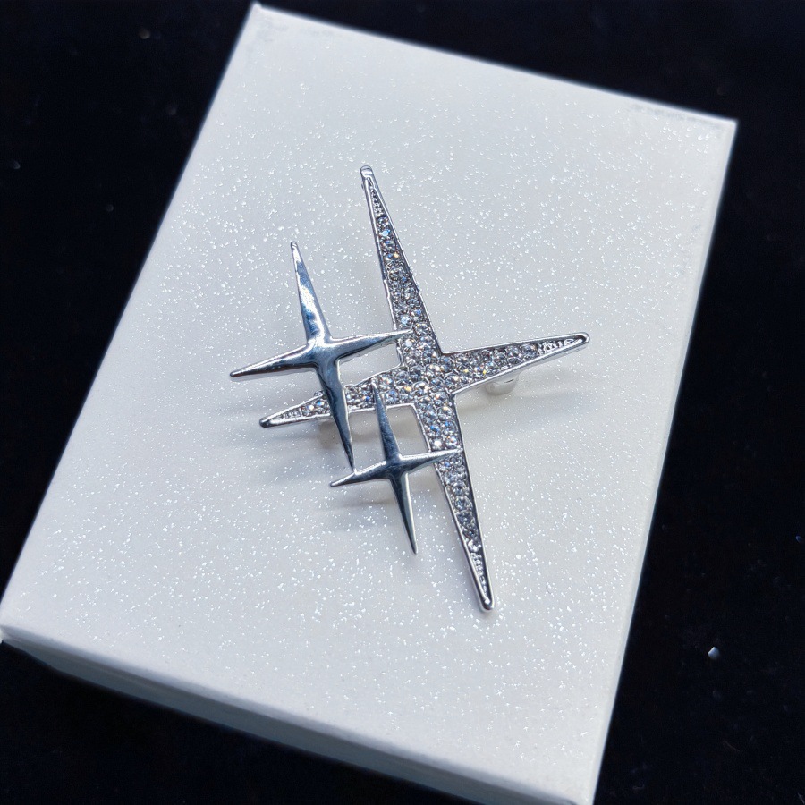 Broche de estrella estilo coreano pin de solapa moda unisex_voghion.com
