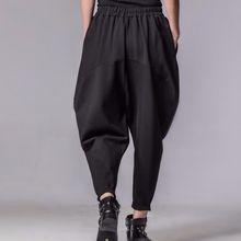H0W2025夏季新款女士休闲裤宽松哈伦裤大码吊裆裤显瘦款垮