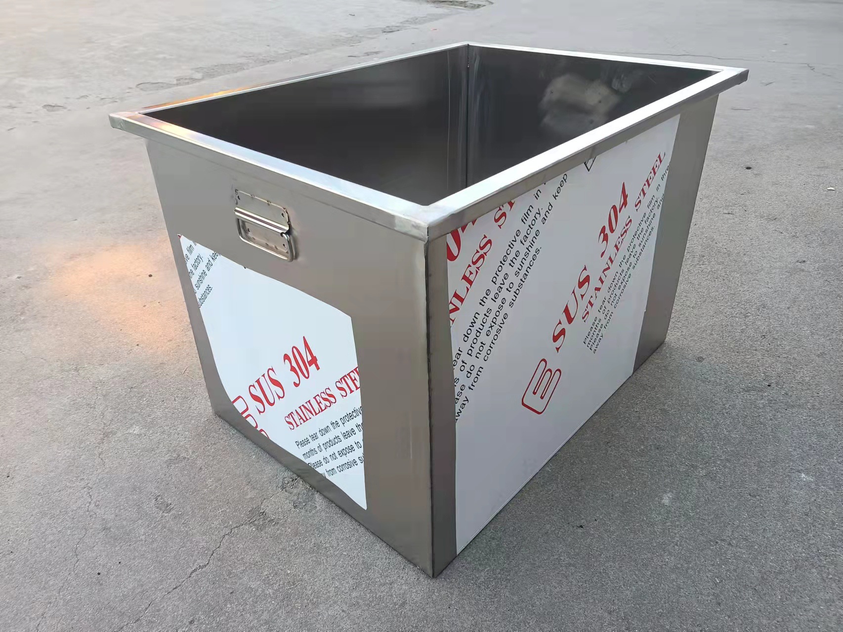 工具箱商用方形储水箱可以做水桶不锈钢储物浸泡清洗落地式水槽