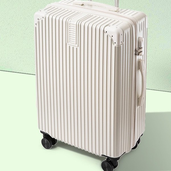 2026 Retro Aluminum Frame Suitcase with Universal Wheels, Travel Case with Combination Lock, Set of 20/24/ 28inch Inch