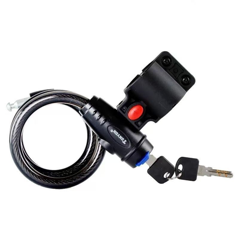 Cerradura universal de bicicleta eléctrica cerradura de cifrado de cinco dígitos para bicicleta de montaña cerradura de anillo de alambre de acero antirrobo equipo de bicicleta