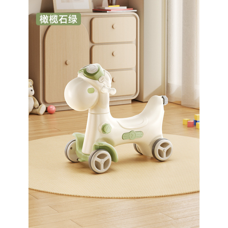 婴儿摇马木马玩具儿童摇摇马溜溜车二合一防摔宝宝摇摇车周岁|undefined