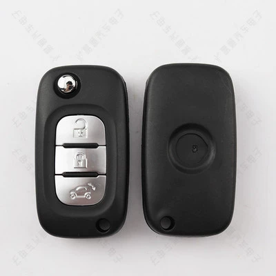 Suitable for Smart Key Shell, New Mercedes-benz Smart Foldableing Remote Control Key Replacement Shell 3 4 Keys (Avtomobil qapı kilidi silindrləri) - smart-smart-folding-key-shell-3-keys