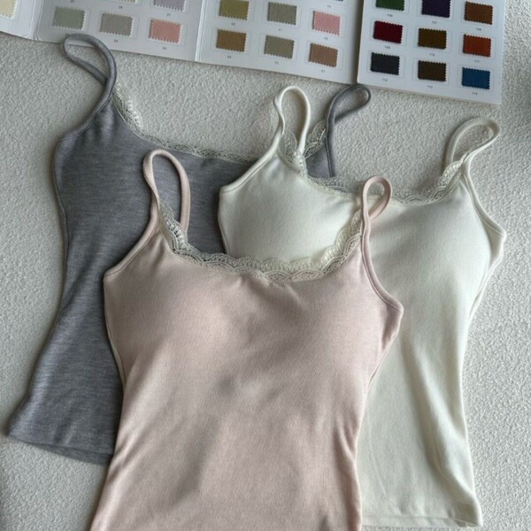 Lace base top with cups