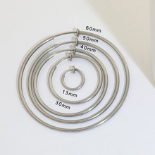 夸张无耳洞圆形假耳环免打孔隐形弹力夹耳圈无痛大圈圈耳骨夹单只