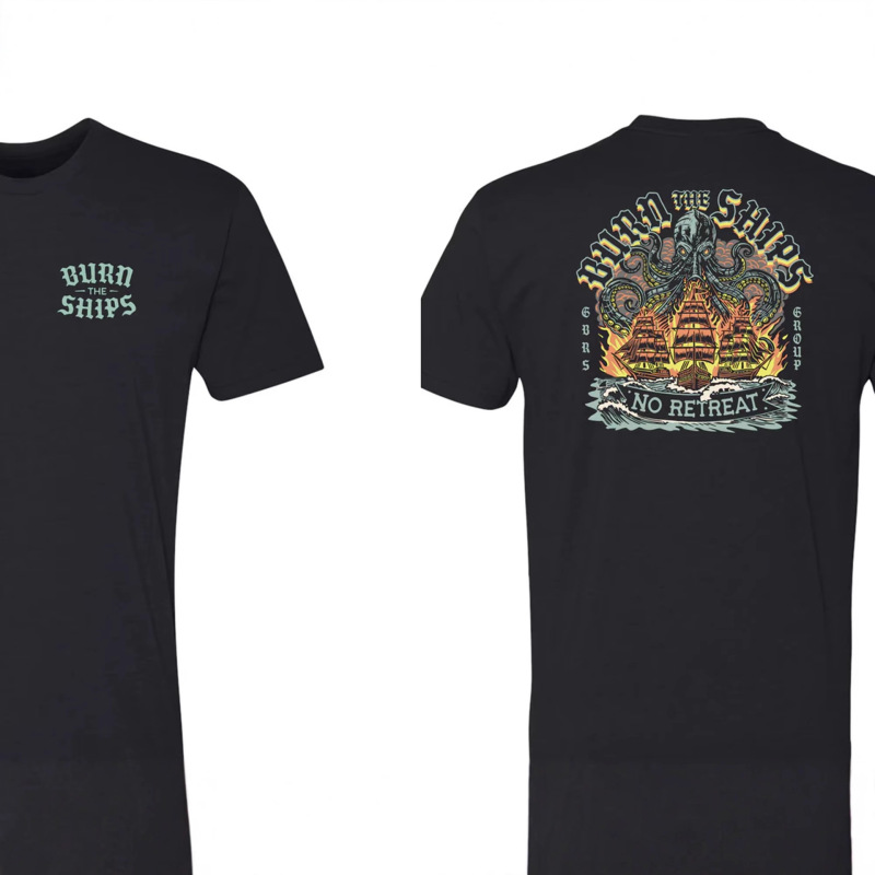 2025 New Gbrs Group Always Wears Aggressive T-Shirt Gym Sports Theme Printed Short Sleeve Cotton T-Shirt