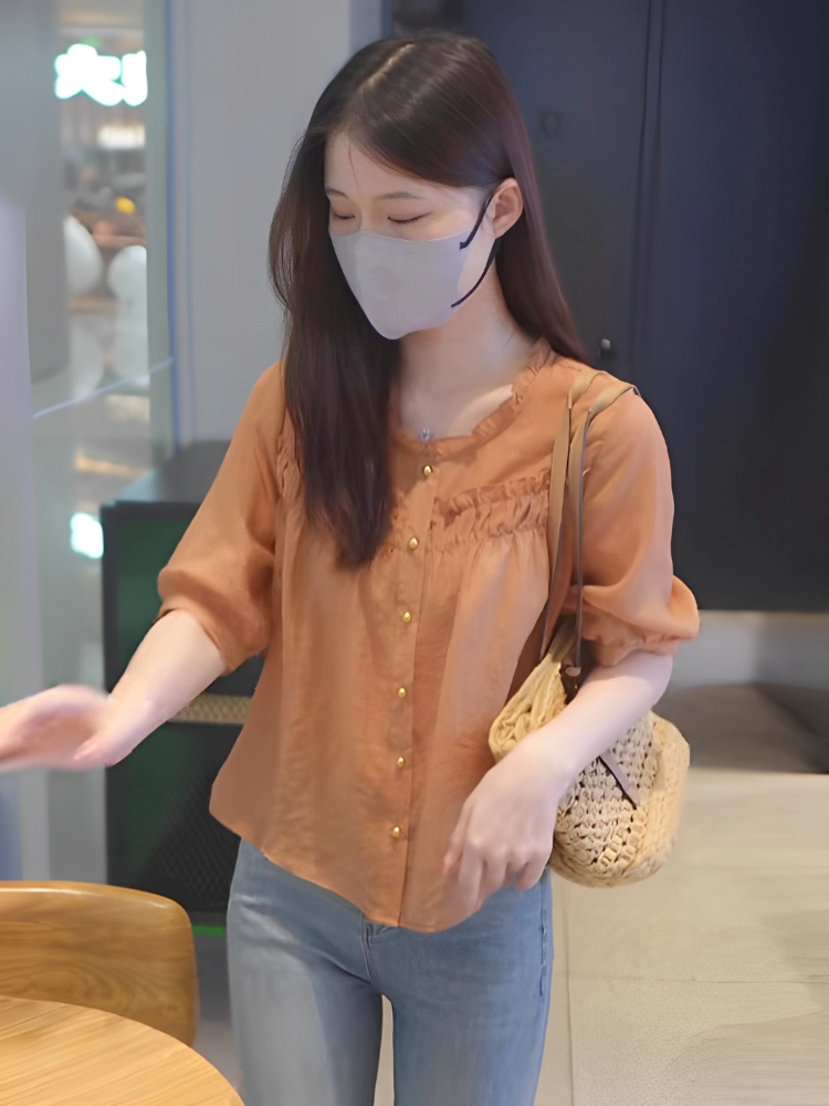 Thin shiffon summer shirt