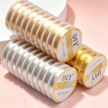 18K铜镀金高保色铜线手工diy金丝软线手链项链串珠线材缠绕定型线