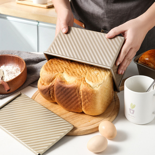 X6RO450g吐司模具烘焙烤箱家用烤面包模具不沾长方形土司盒加