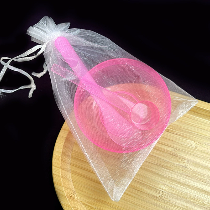 Plastic face mask, cosmetic set in gift box for skin care, 3 piece set