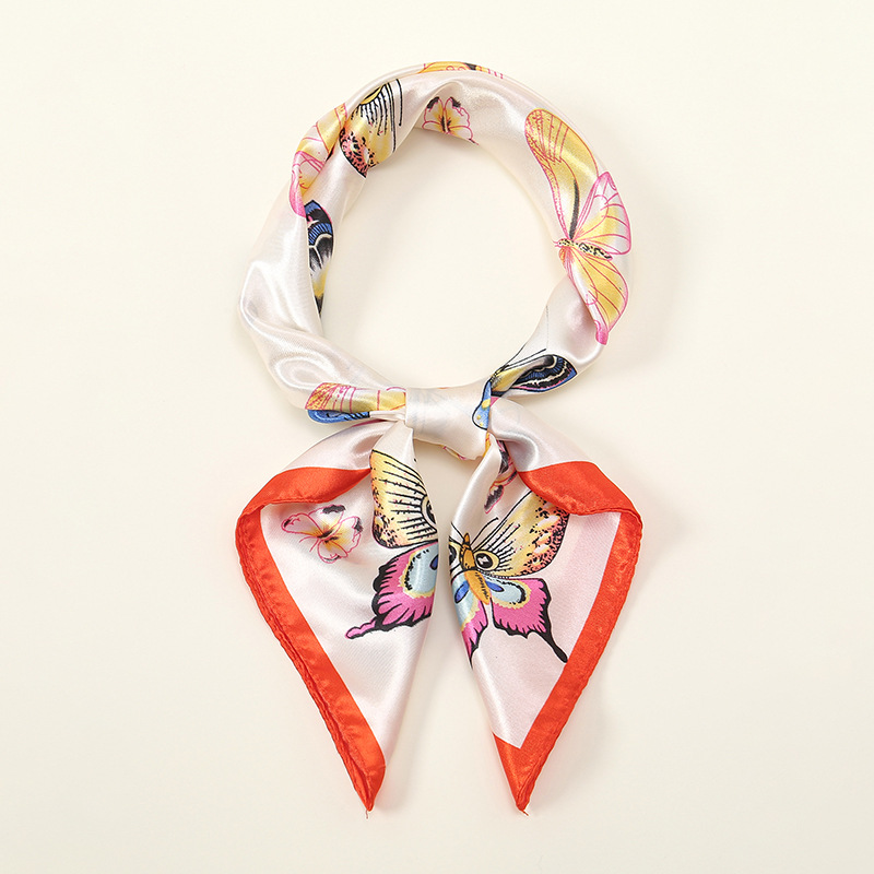 Simple Style, Classic Style Style Women's Simple Style Classic Style Butterfly Satin Silk Scarf