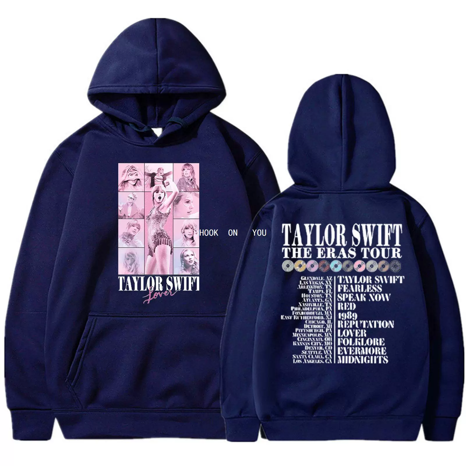Европейская певица Taylor Swift The Eras Tour с принтом на детском худи повседневной одежды