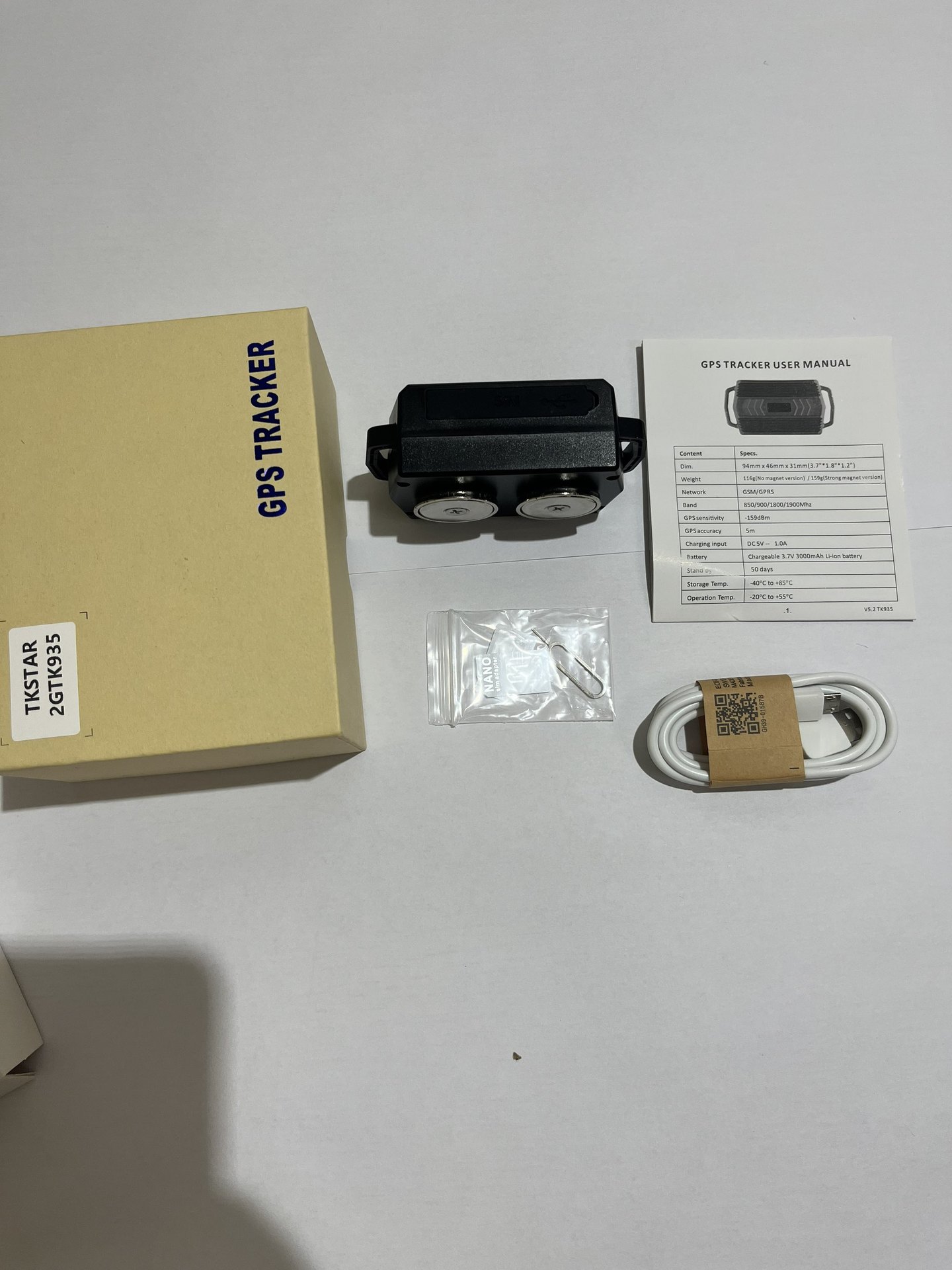 Tk935 Multi-Purpose Gps Locator Collar, Strong Magnet Optional, Strong Magnetic Suction, Accurate Positioning, New Product