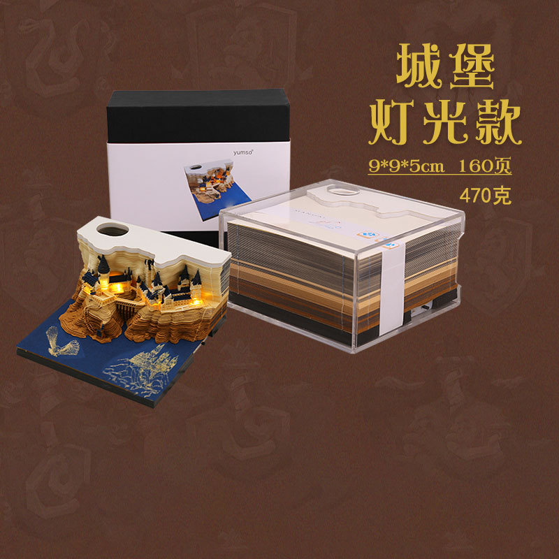 2025 Harport Stereo Notas Howoz Castle Modelo de talla de papel 3D TK Recuerdos diarios transfronterizos para niños y niñas