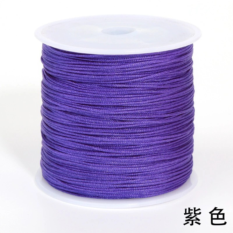 工場直販 No.72 翡翠ライン 0.8mm DIY 手織りロープ 転送ビーズ リングライン ブレスレット ビーズロープ|undefined