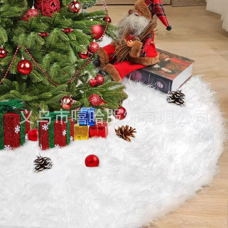Amazon ホットホワイトぬいぐるみクリスマスツリー グループクリスマスツリー底エプロンクリスマスホリデーデコレーション|undefined