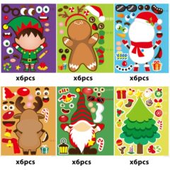 ギリギリ越境クリスマスステッカークリスマスdiyステッカークリスマスパズルステッカー漫画ステッカー