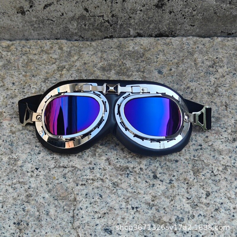 Retro Harley Kardin Goggles Motorcycle Riding Glasses Electric Car Helmet Decoration Outdoor Sports Goggles