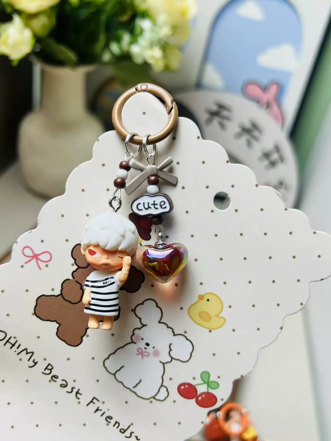Брелок ПВХ в виде мультфона, милый DIY-талисман, разные стили