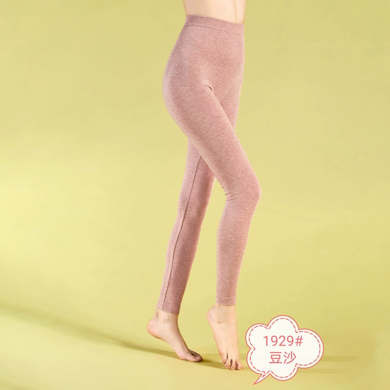 Новые осенне-зимние Бесшовные женские теплые штаны Slim-Fit Single-Piece Мягкие теплые нижние кальсоны 1929