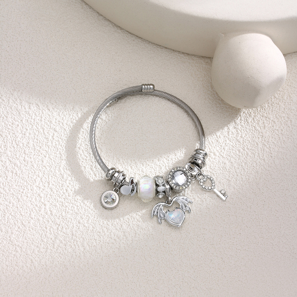 Pulsera de amor de ángel blanco