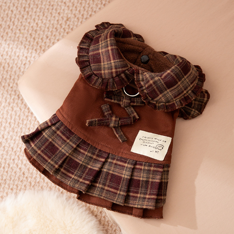 Otoño y invierno Meilade pareja de tela delgada nuevo vestido chaqueta perro gato ropa de mascota al por mayor