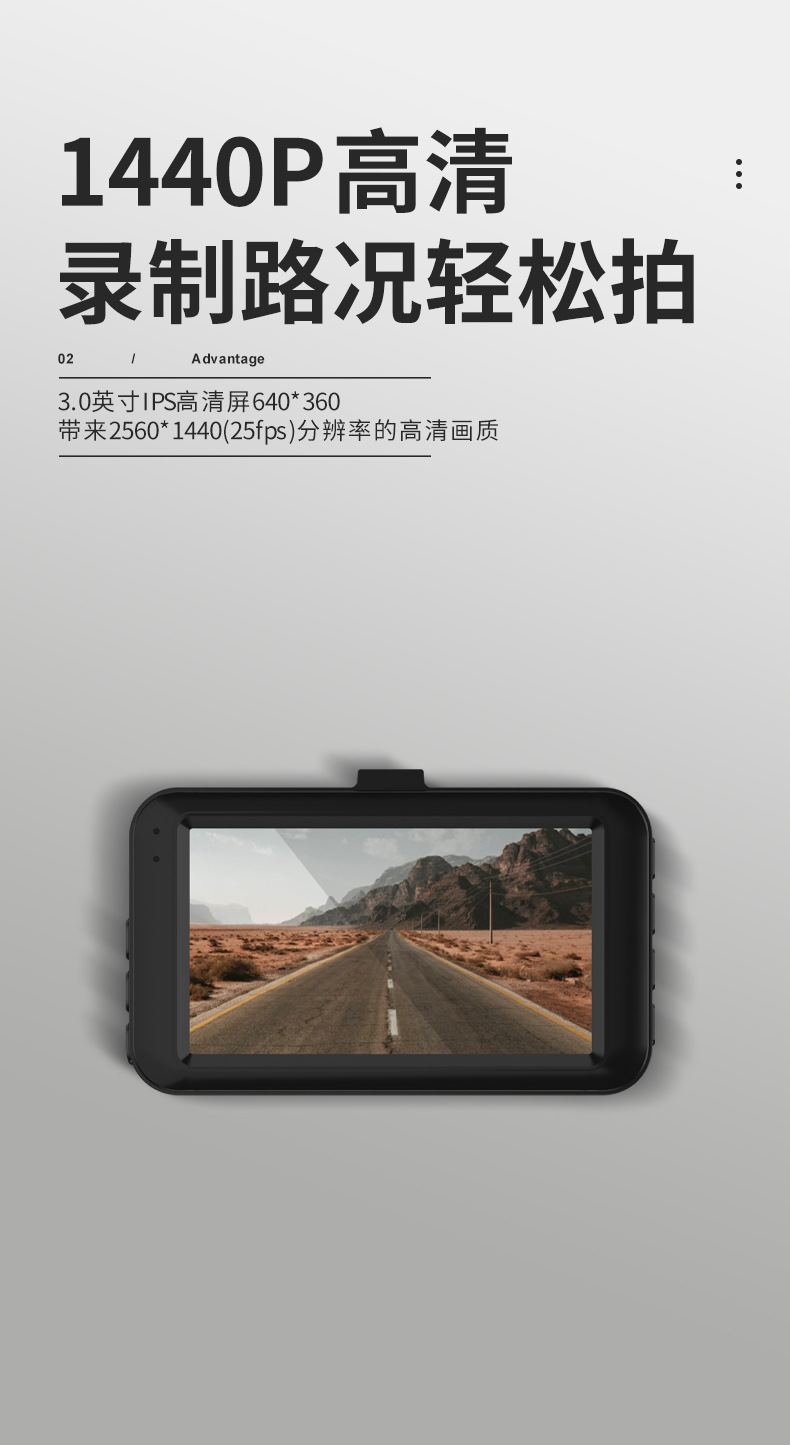 Dash Cam HD Night Vision Front and Rear Dual Recording WiFi