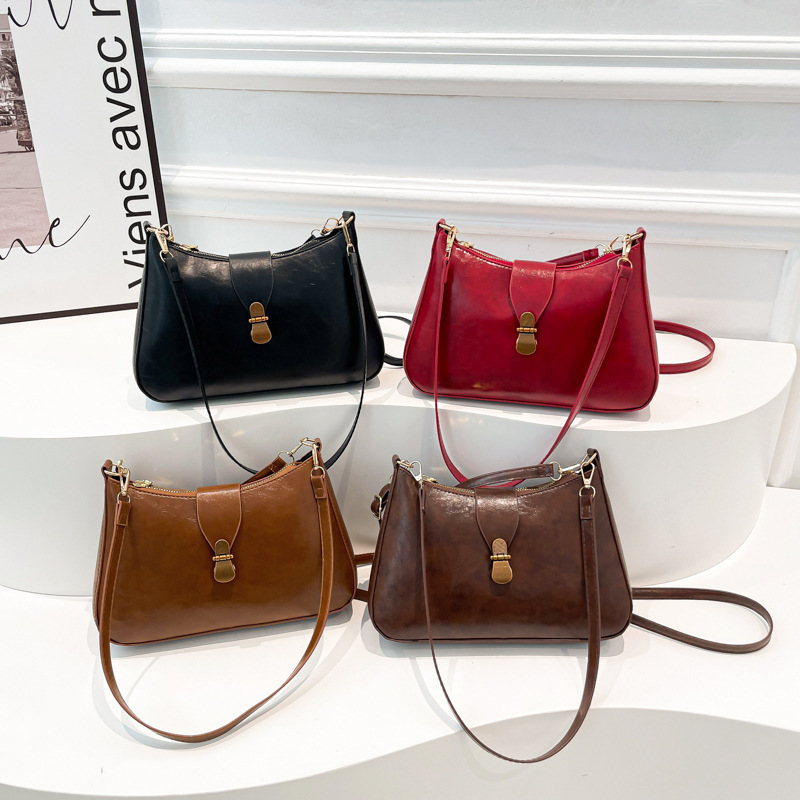 Niche Zhong retro simple bolso de braza de mujer 2025 nueva moda transfronteriza bolso pequeño de moda moda de viaje de moda mochila de hombro image 1