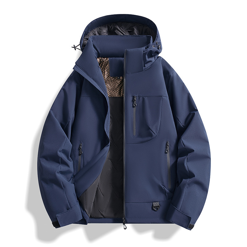 三防软壳冲锋衣女外套秋冬防风防水徒步登山服男高级感棉衣夹克|undefined