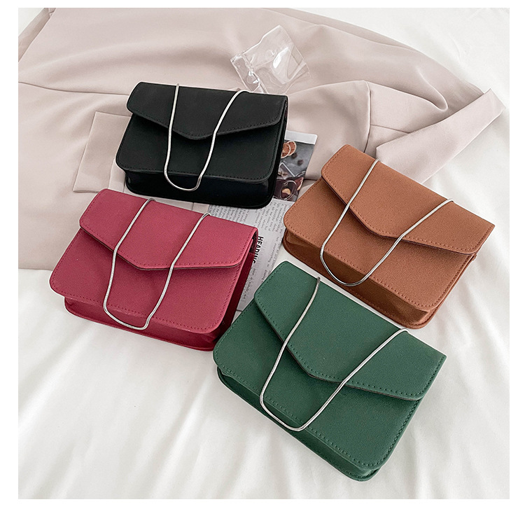 New Korean Chain Frosted Simple Shoulder Bag Wholesale Nihaojewelry display picture 4