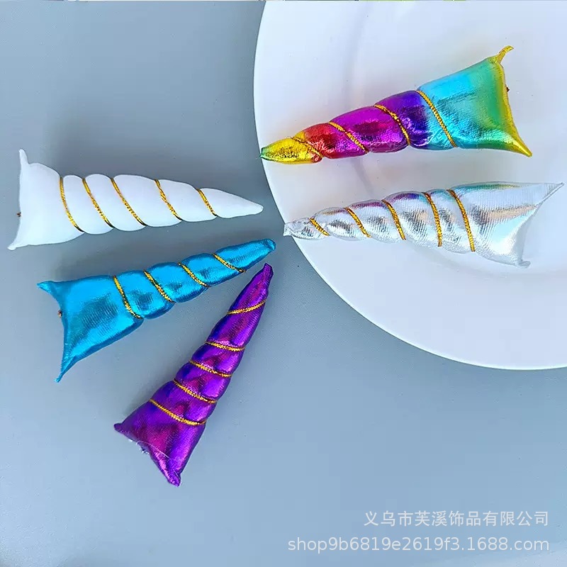 Cross-Border Hot-Selling Rainbow-Colored Unicorn Headband Headwear Accessories Halloween Children's Cartoon Pony Unicorn Accessories